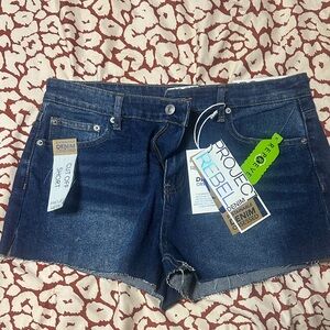 Women's Dark Blue Jean Shorts